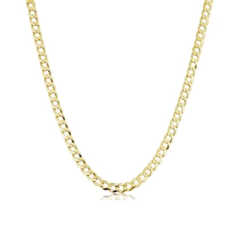 Estate 22 Karat Yellow Gold Small Curb Link Chain Measuring 16